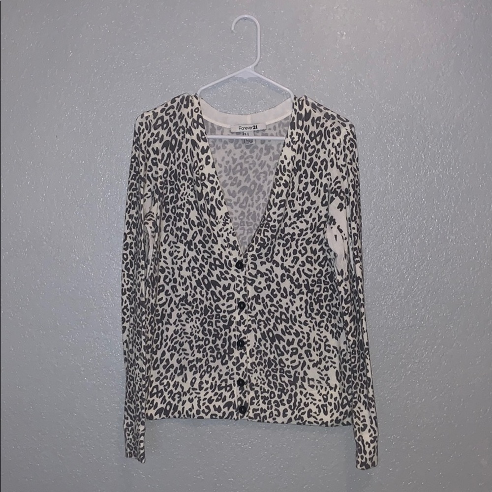 Leopard print sweater